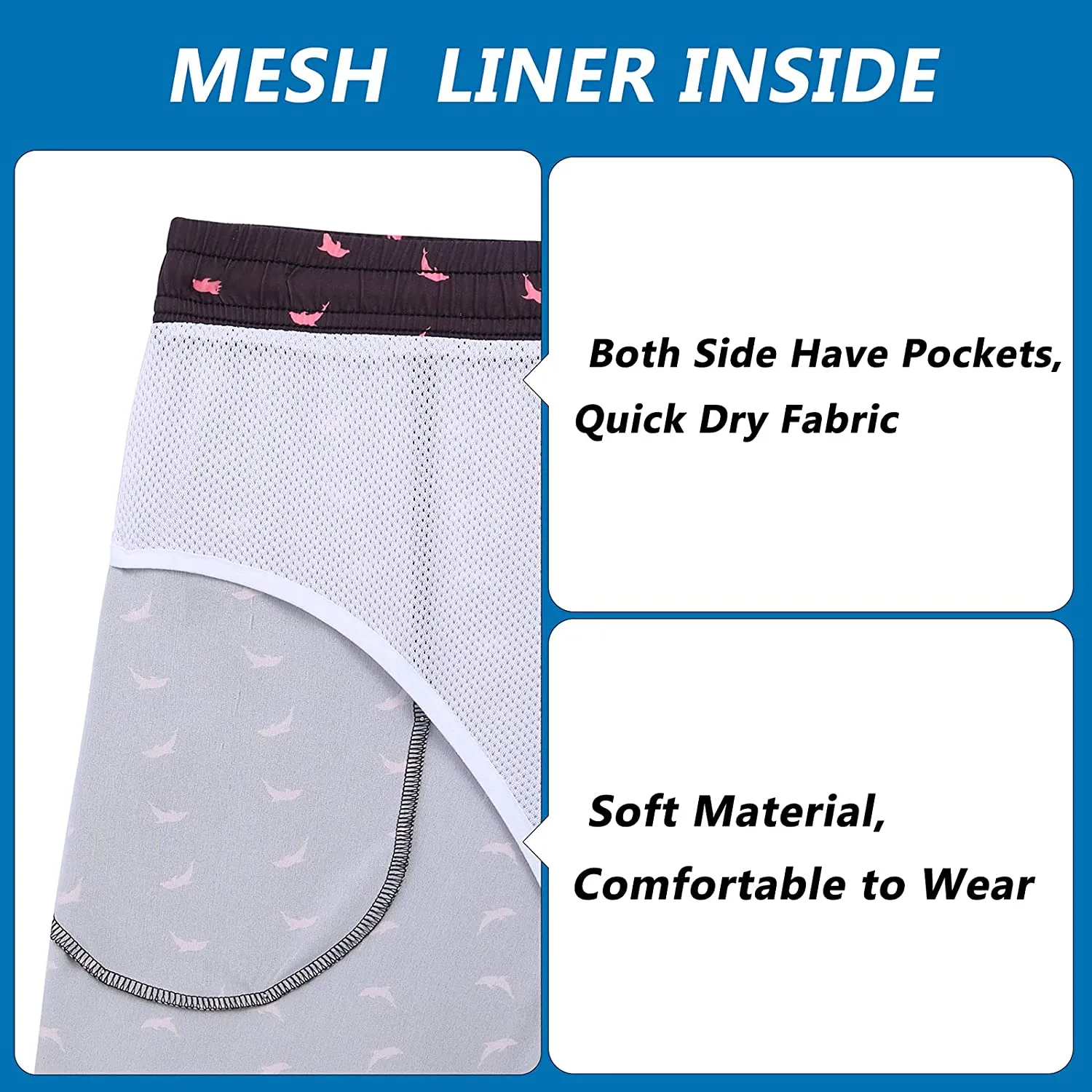 Men's swimming trunks quick dry beach shorts