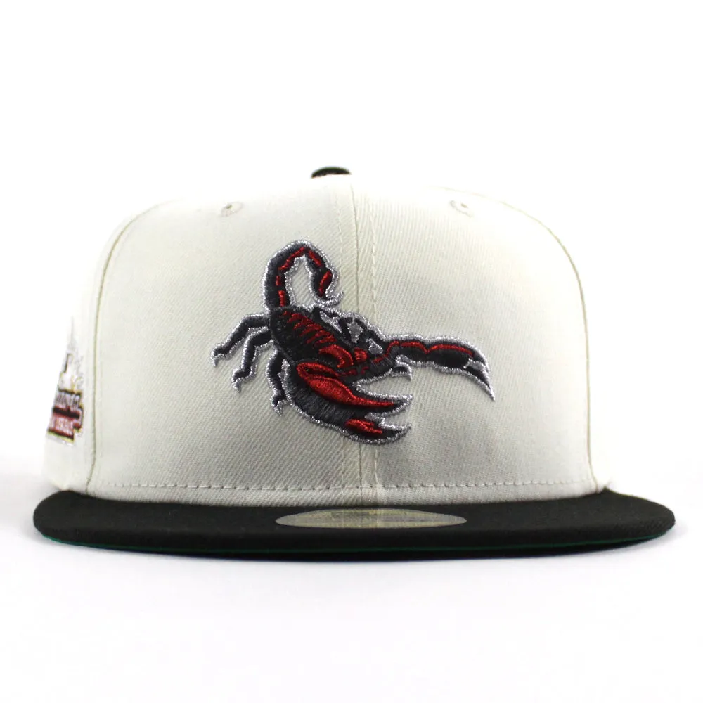 Scottsdale Scorpions Arizona Fall League New Era 59Fifty Fitted Cap (Chrome White Black Green Under Brim)